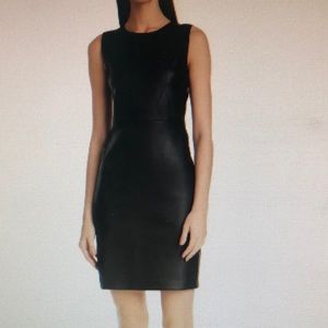 Theory Leather Dress NWOT